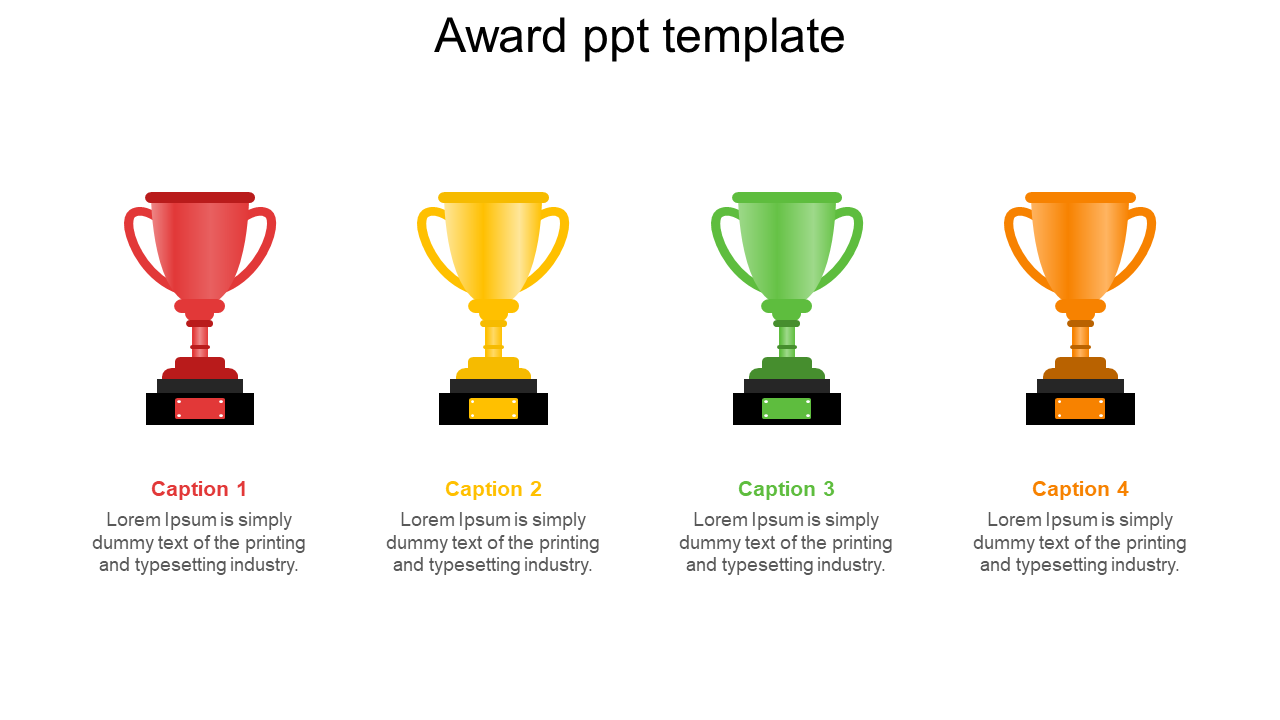 award ppt template